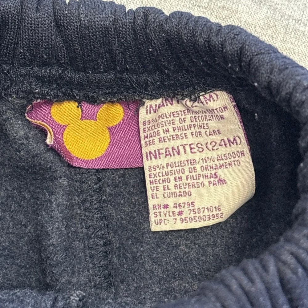 Vintage Disney Tigger Fleece Sweatshirt and Sweatpants Set‎ Gray Navy 24M